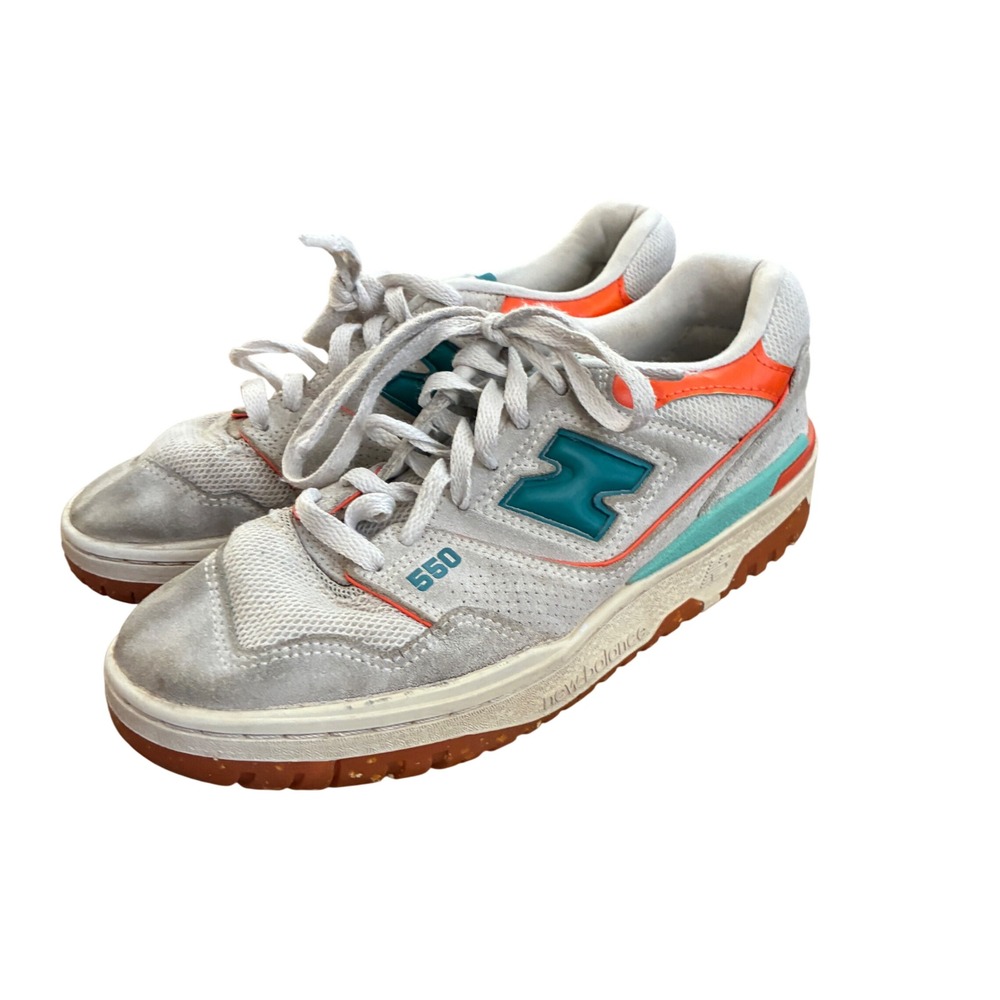 New Balance 550 Sea Salt Verdigris Sneakers Shoes BBW550DA Size 9W 7.5M Gorpcore